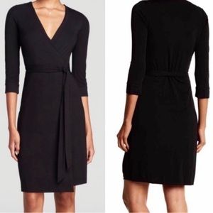 Diane Von Furstenberg Julian Brown Wrap Midi Dress Size 14